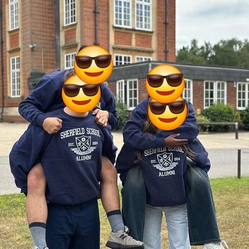 Custom University Sweatshirt – Personalized Embroidered College Crewneck, High School or Graduation Gift, Custom School Name Sweatshirt for Students, Alumni, or Teachers Multi in Saudi Arabia