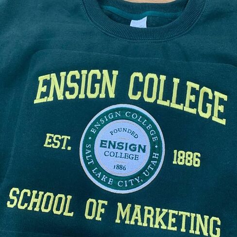 Custom University Sweatshirt – Personalized Embroidered College Crewneck, High School or Graduation Gift, Custom School Name Sweatshirt for Students, Alumni, or Teachers Multi in Saudi Arabia