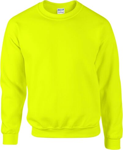 Gildan DryBlend Adult Set-in Crew Neck Sweatshirt (13 Colours) (M) (New Safety Green) in Saudi Arabia