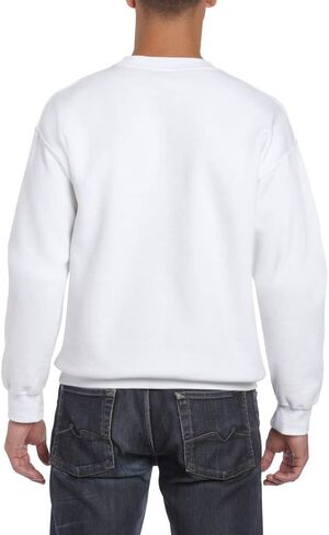 Gildan DryBlend Adult Set-in Crew Neck Sweatshirt (13 Colours) (M) (New Safety Green) in Saudi Arabia