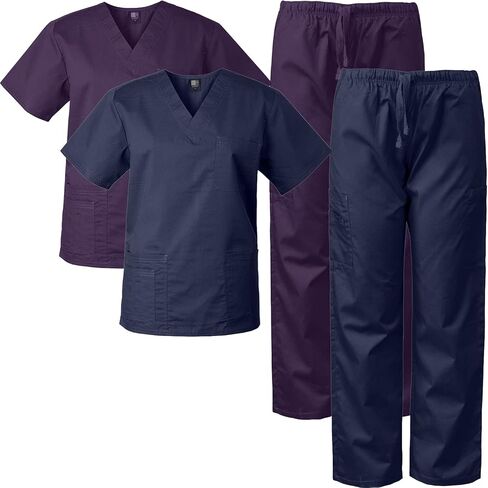 Medgear 2-PACK Scrubs for Men and Women Scrubs Set Medical Uniform Scrubs Top and Pants in Saudi Arabia