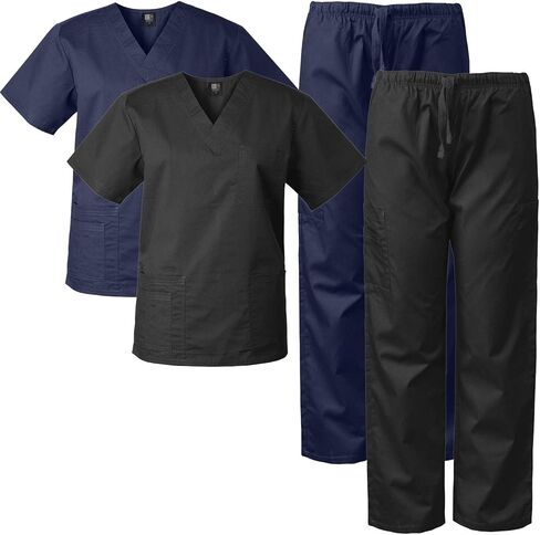 Medgear 2-PACK Scrubs for Men and Women Scrubs Set Medical Uniform Scrubs Top and Pants in Saudi Arabia