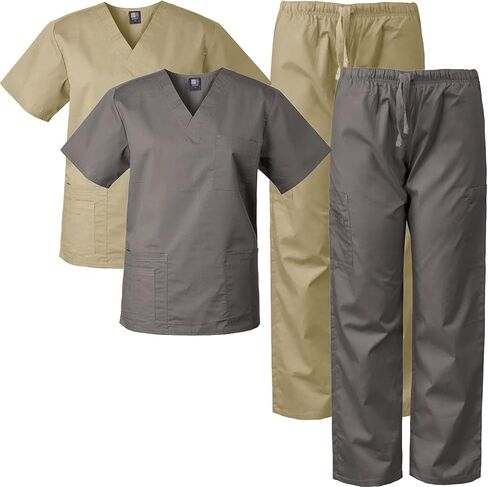 Medgear 2-PACK Scrubs for Men and Women Scrubs Set Medical Uniform Scrubs Top and Pants in Saudi Arabia