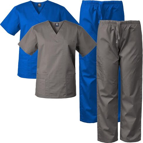 Medgear 2-PACK Scrubs for Men and Women Scrubs Set Medical Uniform Scrubs Top and Pants in Saudi Arabia