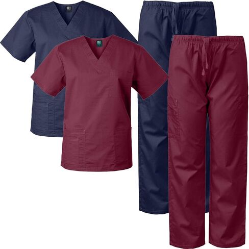 Medgear 2-PACK Scrubs for Men and Women Scrubs Set Medical Uniform Scrubs Top and Pants in Saudi Arabia