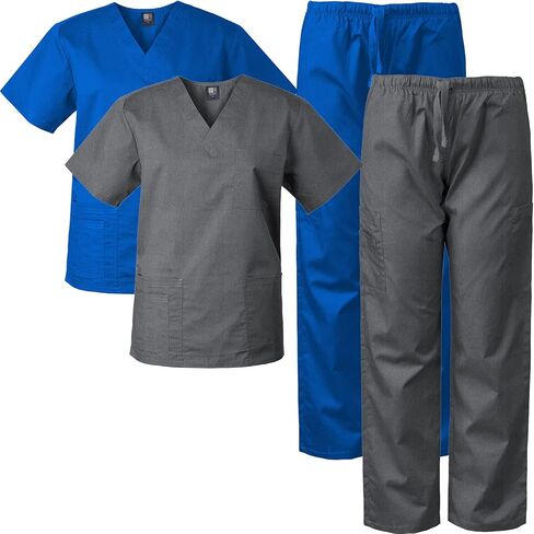 Medgear 2-PACK Scrubs for Men and Women Scrubs Set Medical Uniform Scrubs Top and Pants in Saudi Arabia