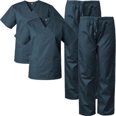 Medgear 2-PACK Scrubs for Men and Women Scrubs Set Medical Uniform Scrubs Top and Pants in Saudi Arabia