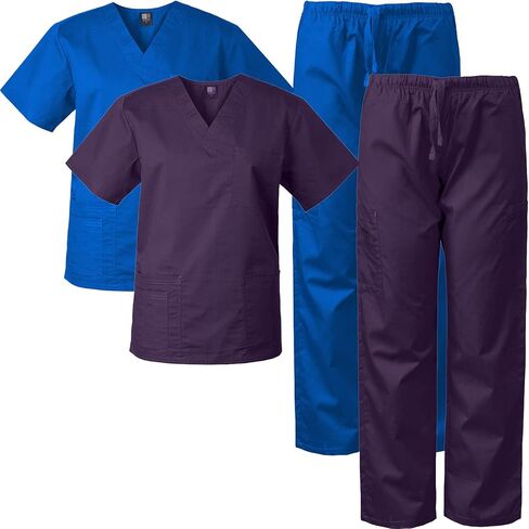 Medgear 2-PACK Scrubs for Men and Women Scrubs Set Medical Uniform Scrubs Top and Pants in Saudi Arabia