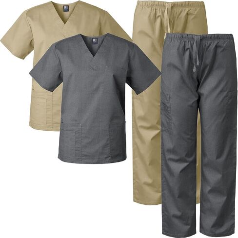 Medgear 2-PACK Scrubs for Men and Women Scrubs Set Medical Uniform Scrubs Top and Pants in Saudi Arabia