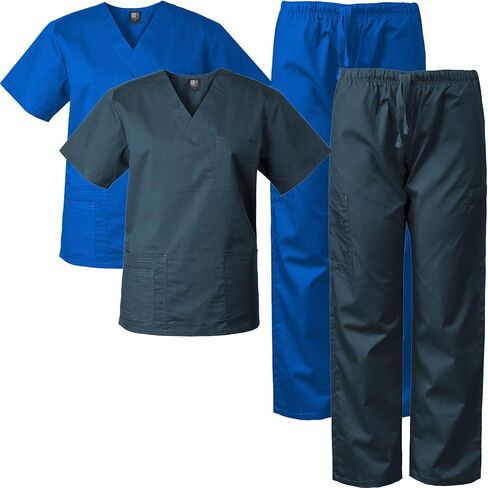 Medgear 2-PACK Scrubs for Men and Women Scrubs Set Medical Uniform Scrubs Top and Pants in Saudi Arabia