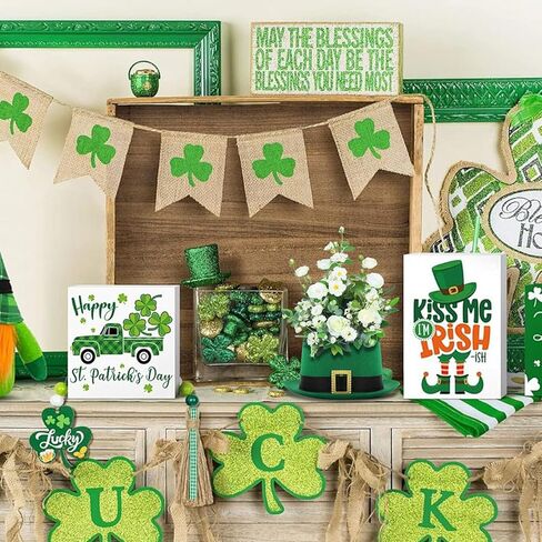 2 حزمة من قبعة عيد القديس باتريك مزهرية للطاولة قطعة مركزية خضراء عالية القبعة مع صندوق طين الزهور وأواني النباتات حاوية ترتيب الزهور لطاولة عيد القديس باتريك ديكور المنزل والحفلات in Kuwait