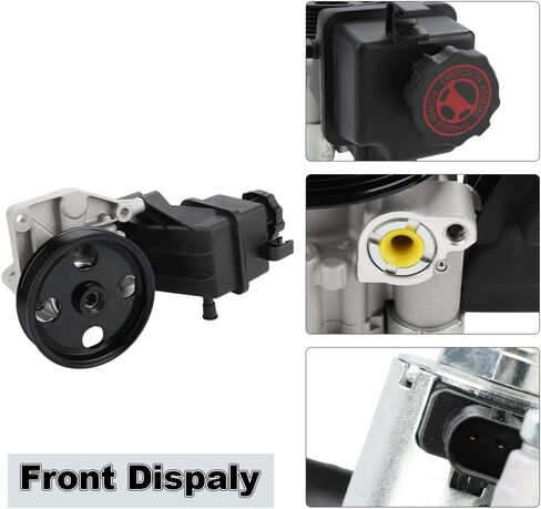 Power Steering Pump with Pulley & Reservoir Compatible with Mercedes-Benz E350 SLK350 2012 2013 2014 2015 2016, Compatible with Mercedes-Benz E400 2015-2018, Replacement for 0064665701, 21-619 in Saudi Arabia