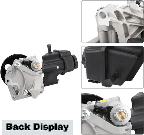 Power Steering Pump with Pulley & Reservoir Compatible with Mercedes-Benz E350 SLK350 2012 2013 2014 2015 2016, Compatible with Mercedes-Benz E400 2015-2018, Replacement for 0064665701, 21-619 in Saudi Arabia