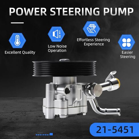 21-5451 Power Steering Pump with Pulley for Nissan Frontier/Pathfinder/Xterra 2005-2019, for Suzuki Equator 2009-2012, 4.0L, Power Assist Pump Replace# 96-05451, 49110-CB000, 49110-EA200 in Saudi Arabia
