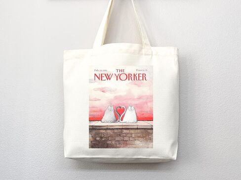 New Yorker tote bag, New Yorker magazine bag, New Yorker bag, New Yorker art, New yorker tote, art tote bag, aesthetic tote in Saudi Arabia