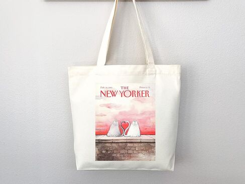 New Yorker tote bag, New Yorker magazine bag, New Yorker bag, New Yorker art, New yorker tote, art tote bag, aesthetic tote in Saudi Arabia