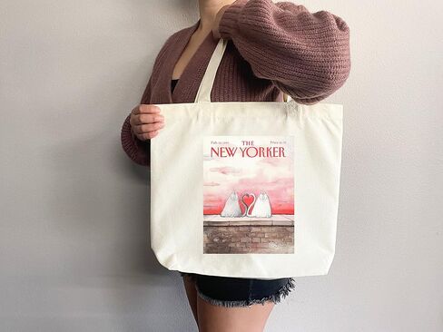 New Yorker tote bag, New Yorker magazine bag, New Yorker bag, New Yorker art, New yorker tote, art tote bag, aesthetic tote in Saudi Arabia