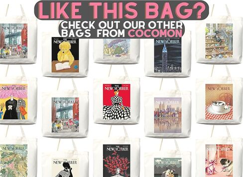 New Yorker tote bag, New Yorker magazine bag, New Yorker bag, New Yorker art, New yorker tote, art tote bag, aesthetic tote in Saudi Arabia
