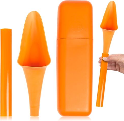 SHEWEE Flexi + Case - Reusable Pee Funnel - Flexible, Larger Version of The Original Female Urination Device Since 1999! – Pumpkin in Kuwait