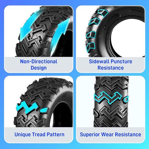 TRIBLE SIX 22x8-10 ATV/UTV Tires,22x8x10 All-Terrain Mud & Trail Tires,4PR,Tubeless,Set of 2 in Saudi Arabia