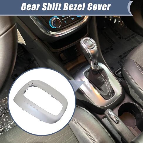 XQSMWF Gear Shift Bezel Cover Silver Fit for Buick Encore 2013-2018 1.4L l4 Engine, Replace 55587364 Car Center Console Plastic Gear Shift Panel Trim in Saudi Arabia
