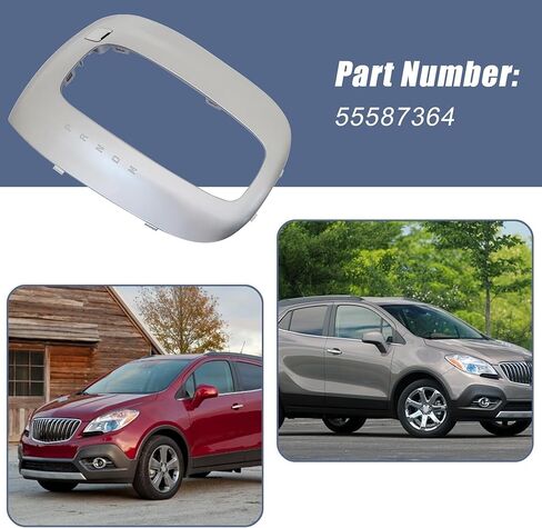 XQSMWF Gear Shift Bezel Cover Silver Fit for Buick Encore 2013-2018 1.4L l4 Engine, Replace 55587364 Car Center Console Plastic Gear Shift Panel Trim in Saudi Arabia