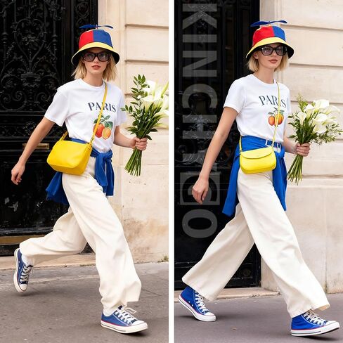 Funny Adult Propeller Hat Bucket Hat With Blue Propeller in Kuwait