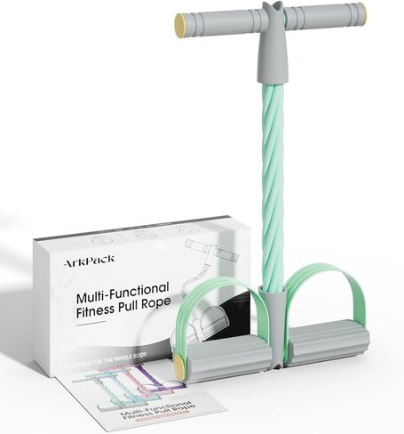 ArkPack Pedal Resistance Band with Handle,6-Tubes Elastic Pull Rope Fitness Foot Pedal Resistance Bands for Women Girls Bestie Yoga Pilates Exercise Legs Calves Waist Arms Abdomen in Kuwait