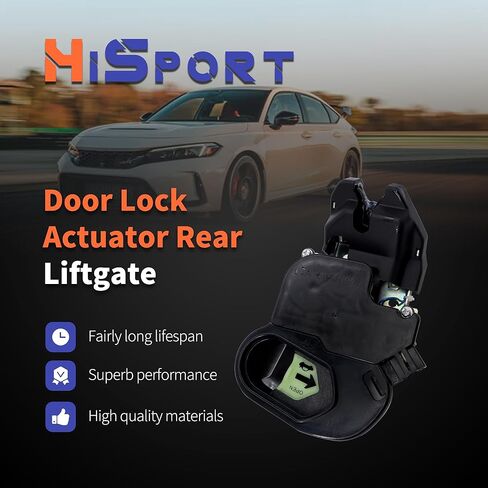 HiSport 74851SNAA22 مشغل قفل الباب الخلفي - مجموعة مزلاج الباب الخلفي متوافقة مع Honda Civic 2006 2007 2008 2009 2010 2011 in Kuwait
