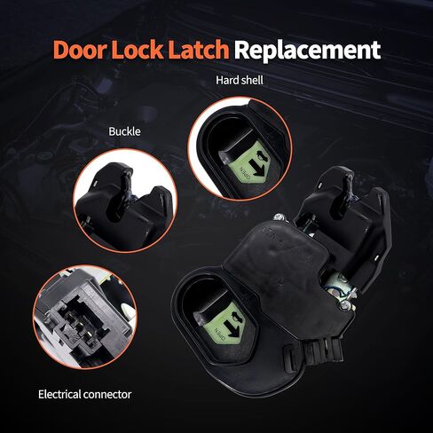 HiSport 74851SNAA22 مشغل قفل الباب الخلفي - مجموعة مزلاج الباب الخلفي متوافقة مع Honda Civic 2006 2007 2008 2009 2010 2011 in Kuwait