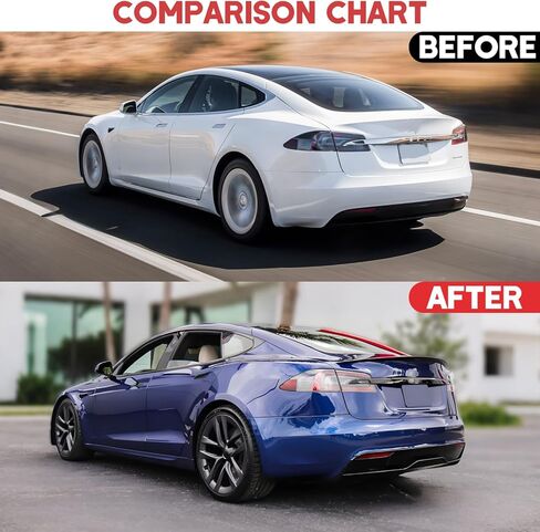 Rear Trunk Wing Spoiler for 2012-2024 Tesla Model S, Tesla Model S Spoiler Accessories (Gloss Black) in Saudi Arabia