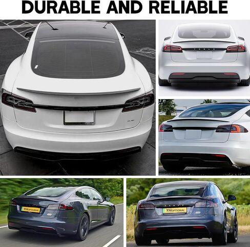 Rear Trunk Wing Spoiler for 2012-2024 Tesla Model S, Tesla Model S Spoiler Accessories (Gloss Black) in Saudi Arabia