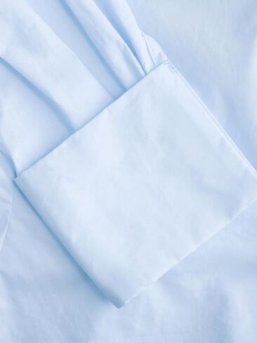 CIDER Shirts for Women Blouse Collar Button Down Shirt Mid-Length Sleeve Shirt with Cami Regular Fit Top Blue in Saudi Arabia