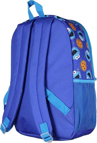 INTIMO Sesame Street Cookie Monster C حقيبة ظهر مزدوجة المقصورة لملفات تعريف الارتباط مقاس 16 بوصة in Kuwait