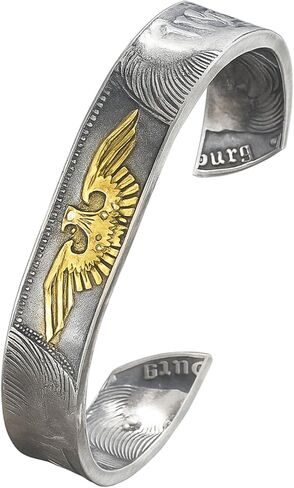 German Silver Coin Adjustable Bangle – Handmade 90% Silver Cuff Bracelet Inspired by 1935-1939 Coins, Double-Sided Antique Finish, Unisex Design for Men & Women in Saudi Arabia