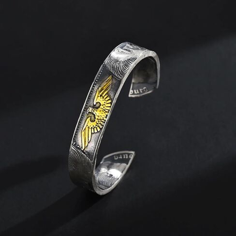 German Silver Coin Adjustable Bangle – Handmade 90% Silver Cuff Bracelet Inspired by 1935-1939 Coins, Double-Sided Antique Finish, Unisex Design for Men & Women in Saudi Arabia
