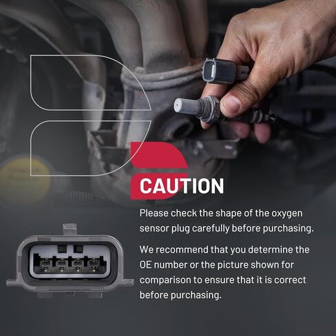 BDFHYK 234-9148 مستشعر الأكسجين O2 المنبع يسارًا أو يمينًا، متوافق مع نيسان متوافق مع موديلات إنفينيتي - لألتيما، باثفايندر، روغ، سينترا، 370Z، ماكسيما، Q40، Q50، Q60، Q70، QX50، QX60، قطعة واحدة in Kuwait