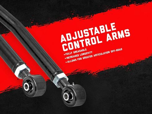 طقم رفع Rough Country 4.5 بوصة لسيارة جيب شيروكي XJ 1984-2001 | 2.5/4.0L - 61622 in Kuwait