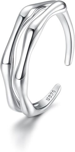 ORAZIO Toe Rings for Women,925 Sterling Silver Toe Rings Adjustable Toe Rings - CZ Flower Cross Twist Knot Opal Toe Ring Cuff - Open Womens Toe Rings Stylish Beach Band Ring Nail Rings Foot Jewelry for Summer in Kuwait