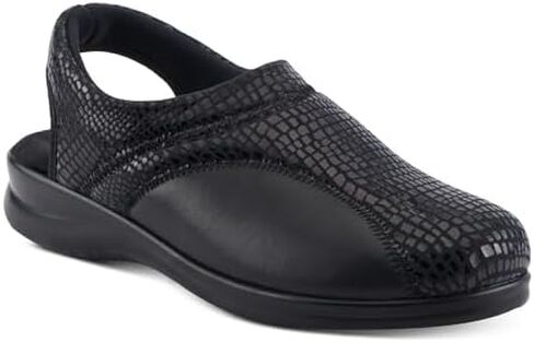 Spring Step Flexus Flexia Leather Clogs for Women - European Slingback Round Toe Slip-On Shoes - Ladies Casual Platform Clog for Work in Saudi Arabia