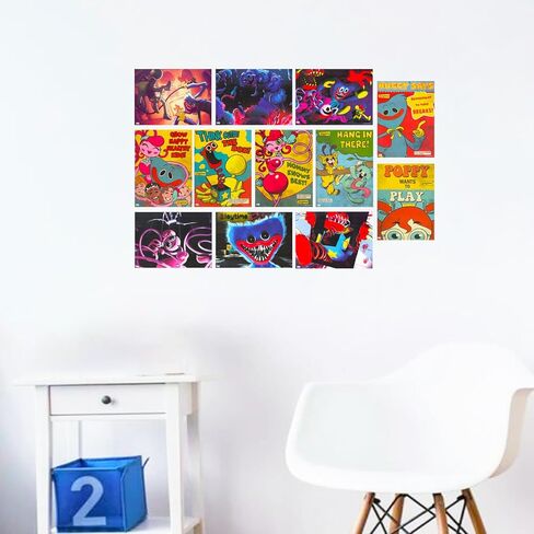Nintendo Poppy Play Time Poster Book Set - Bundle with 12 Poppy Play Time Posters Featuring Huggy Wuggy, Mommy Long Legs, More | Poppy Play Time Room Decor for Kids, Teens, Adults in Saudi Arabia
