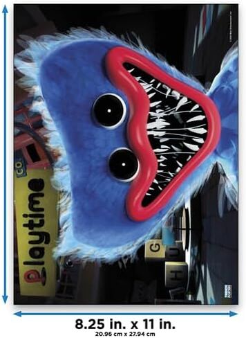 Nintendo Poppy Play Time Poster Book Set - Bundle with 12 Poppy Play Time Posters Featuring Huggy Wuggy, Mommy Long Legs, More | Poppy Play Time Room Decor for Kids, Teens, Adults in Saudi Arabia