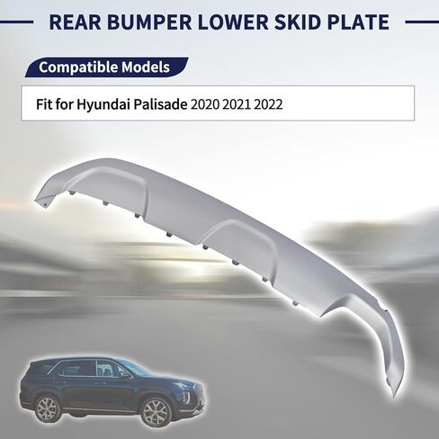 Rear Bumper Lower Skid Plate Panel 86671-S8000 Compatible with Hyundai Palisade 2020 2021 2022 Rear Bumper Guard Cover 86671S8000 in Saudi Arabia