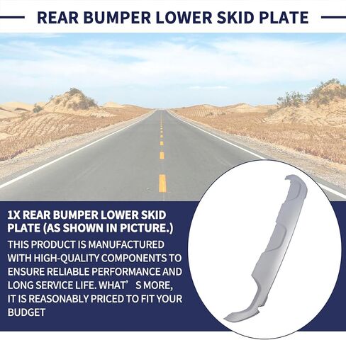 Rear Bumper Lower Skid Plate Panel 86671-S8000 Compatible with Hyundai Palisade 2020 2021 2022 Rear Bumper Guard Cover 86671S8000 in Saudi Arabia