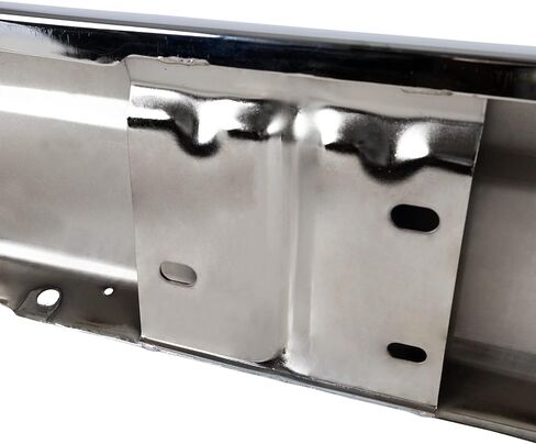 Garage-Pro Rear Bumper for Ford E-150 E-250 E-350 Super Duty 2005-2014, Chrome Steel, Automotive Exterior Accessories w/o Molding Holes, No Parking Aid Sensor in Saudi Arabia