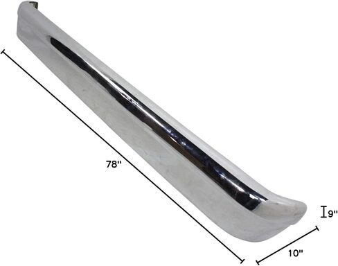 Garage-Pro Rear Bumper for Ford E-150 E-250 E-350 Super Duty 2005-2014, Chrome Steel, Automotive Exterior Accessories w/o Molding Holes, No Parking Aid Sensor in Saudi Arabia