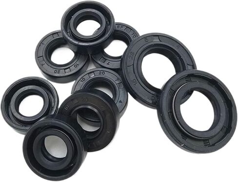 NBR Framework Oil Seal 5Pcs ID 10mm 11mm OD 4-30mm Thickness 4-10mm Nitrile Butadiene Rubber Gasket Sealing Rings(OD 4.8mm) in Kuwait