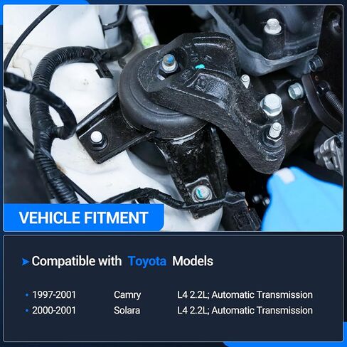 محرك محرك Autoround ومجموعة Trans Mount متوافقة مع Toyota Camry 1997-2001، Solara 2000-2001، L4 2.2L ناقل حركة أوتوماتيكي، استبدال # A6256 A7241 A7219 A7238، مجموعة من 4 in Saudi Arabia