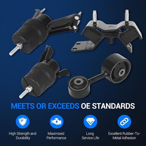 محرك محرك Autoround ومجموعة Trans Mount متوافقة مع Toyota Camry 1997-2001، Solara 2000-2001، L4 2.2L ناقل حركة أوتوماتيكي، استبدال # A6256 A7241 A7219 A7238، مجموعة من 4 in Saudi Arabia