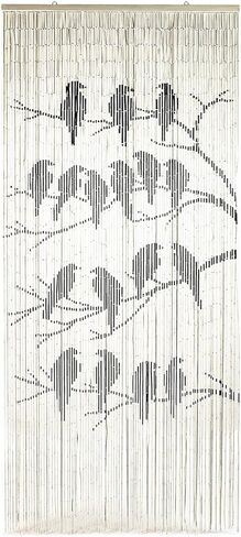 The Eye Bamboo Beaded Curtain for Doorway, Boho Beaded Curtain for Closets, Door Beads Decoration, Bamboo Beads for Doorways 35.5 in x 78 in in Saudi Arabia